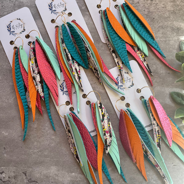 Feathered Hoops